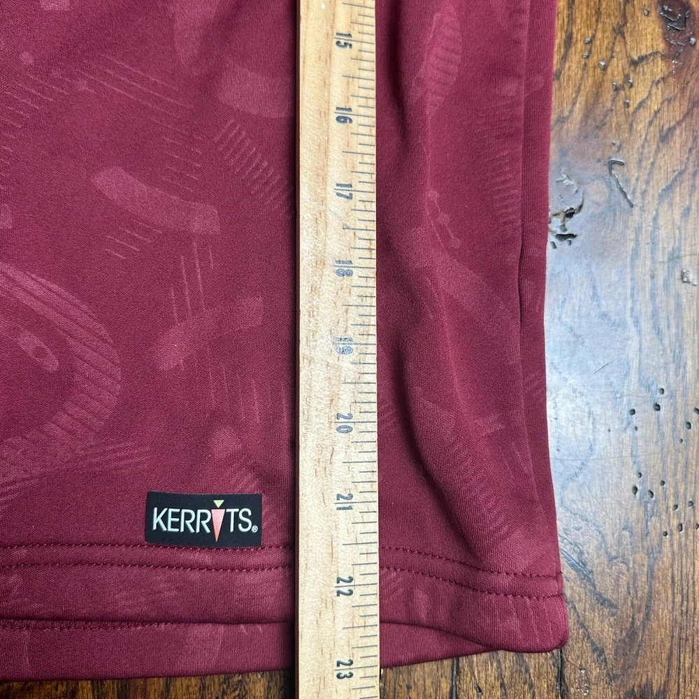 Maroon Girls Equestrian‎ Kerrits Coat XL Horseshoe Pattern